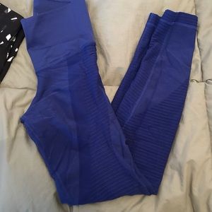 Nike | Blue Ribbed Leggings